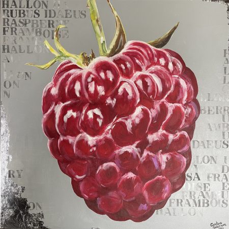 "Razzie" tavla akryl på canvas 80x80 cm