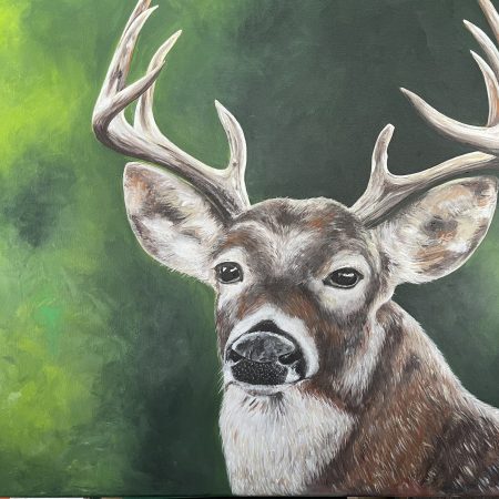 "Bambi" tavla akryl på canvas 91x73 cm