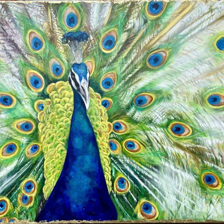 ”Cocky” tavla akryl på canvas 70x100 cm